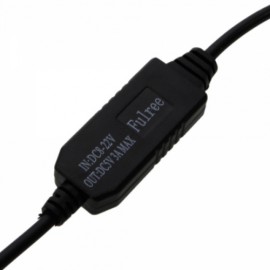 Mini 5 Pin USB Male 12V to 5V Reduction Voltage Module Power Converter Cable Black