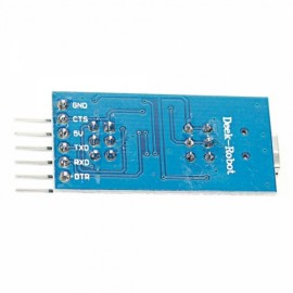 FT232RL USB to Serial 232 TTL Adapter Module for Funduino #8211; Blue (3.3~5V)