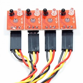 4-way Infrared Tracing / Tracking / Transmission Line Module Red #038; Black