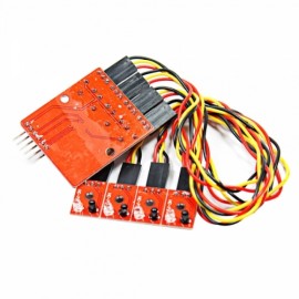 4-way Infrared Tracing / Tracking / Transmission Line Module Red #038; Black