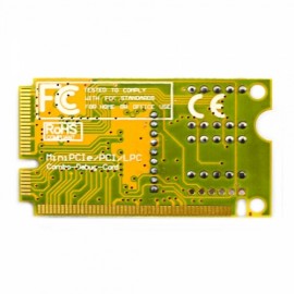 Mini PCI #038; PCI-E #038; LPC PC Computer Motherboard Analyzer Tester Diagnostic Debug Post Card Yellow