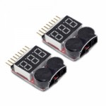  1-8S Tub Combinations Power Monitor/Voltage Monitor Red(2pcs)