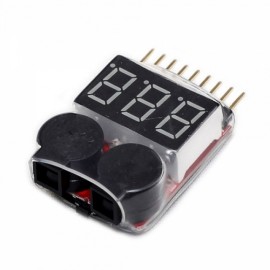  1-8S Tub Combinations Power Monitor/Voltage Monitor Red(2pcs)