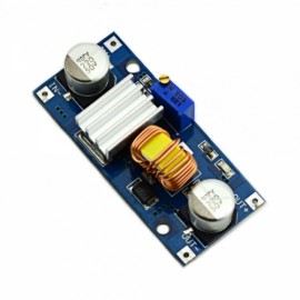 DC 4-38V to DC 1.25-36V Adjustable Step-Down Voltage Module Blue