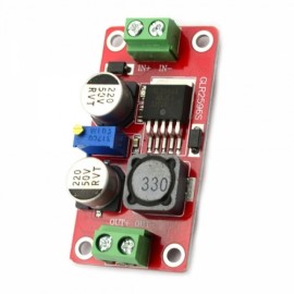 4.5-36V to 1.25-32V 2A Adjustable Buck Regulator Power Module Bidirectional Terminal Red