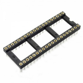 5pcs 03120218M 40P Round Hole IC Socket/Chip Bases Black