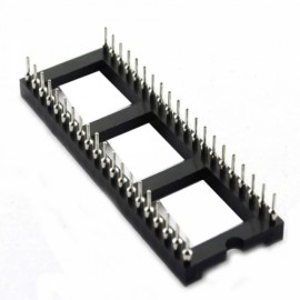 5pcs 03120218M 40P Round Hole IC Socket/Chip Bases Black