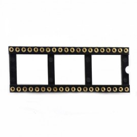 5pcs 03120218M 40P Round Hole IC Socket/Chip Bases Black