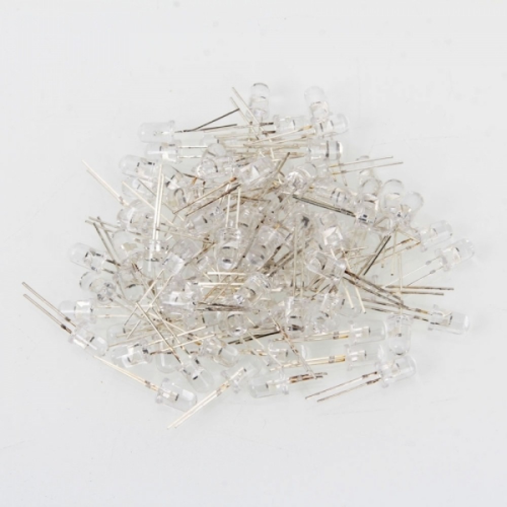 100pcs 5mm RGB Fast Flash LED 5000mcd