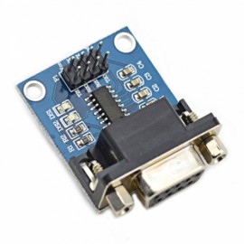 RS232 Serial Port to TTL Converter Module with Transmitting and Receiving Indicator Blue