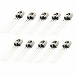 10pcs Universal Infrared Receivers with Metal Shell Silver