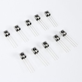 10pcs Universal Infrared Receivers with Metal Shell Silver