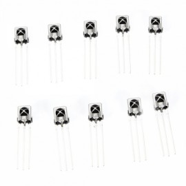 10pcs Universal Infrared Receivers with Metal Shell Silver