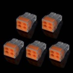 5pcs 400V 24A PC Terminal Plugs Orange