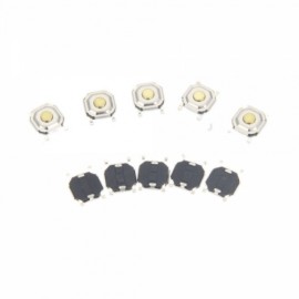 DC 12V 50mA DIY Tact Switches Push Button (50pcs / Pack) Silver + Black + Yellow