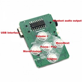 MP3 Decoder Board with 32GB Micro SD #038; TF Card Slot Green