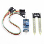 Soil Humidity Moisture Detection Sensor Module Blue #038; Black #038; White