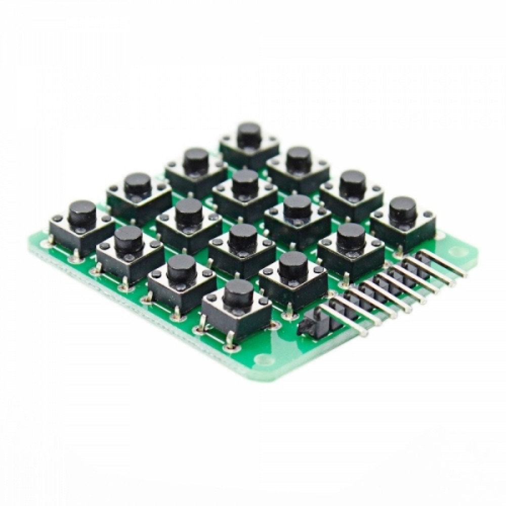 4 x 4 16-Key MCU Extension Matrix Keyboard Module for  (Work with Official  Boards) Green