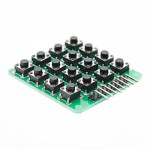 4 x 4 16-Key MCU Extension Matrix Keyboard Module for  (Work with Official  Boards) Green