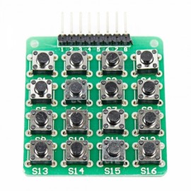 4 x 4 16-Key MCU Extension Matrix Keyboard Module for  (Work with Official  Boards) Green