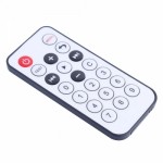 Mini 20-key 8m IR Remote Controller Black